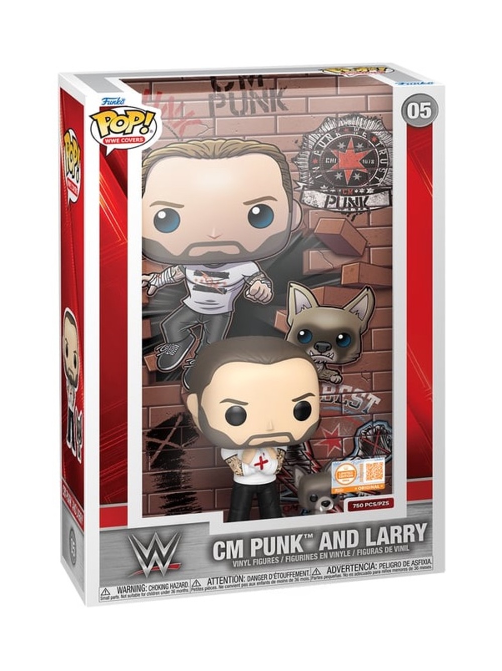 Funko X WWE CM Punk larry Pops limited to 750 pieces